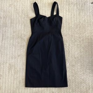 Jcrew black dress sz 4 sweetheart neckline